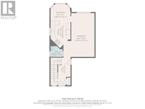 Main Floor Floor Plan - 87 Houghton Street, Cambridge, ON 