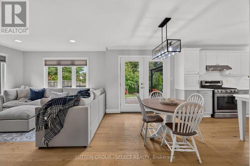 Open concept living/kitchen/dining with patio door - 121 Tanoak Drive, London North (North E), ON 