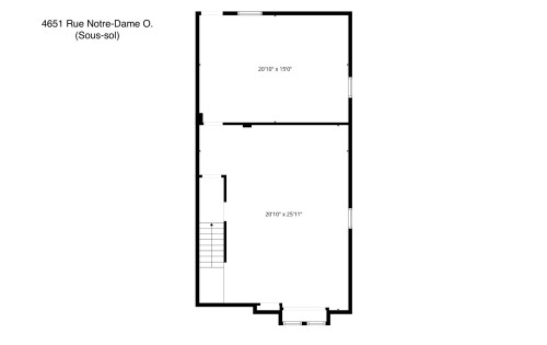 Plan (croquis) - 4651Z  - 4653Z Rue Notre-Dame O., Montréal (Le Sud-Ouest), QC 