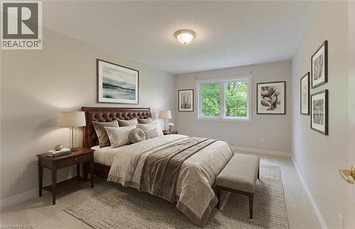 Primary Bedroom Digitally Staged - 25 Bankside Drive Unit# 2, Kitchener, ON 