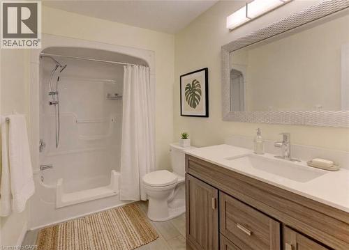 Primary Bathroom Digitally Staged - 25 Bankside Drive Unit# 2, Kitchener, ON 