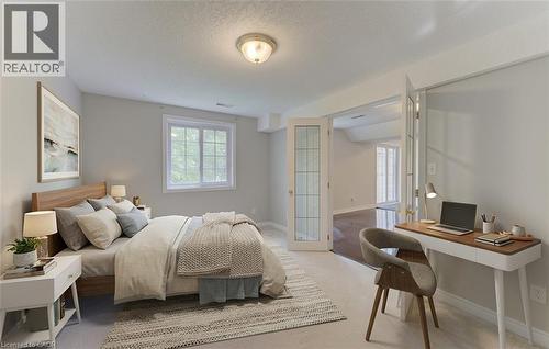 Lower Bedroom Digitally Staged - 25 Bankside Drive Unit# 2, Kitchener, ON 