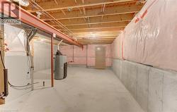 Unfinished storage space in basement - 