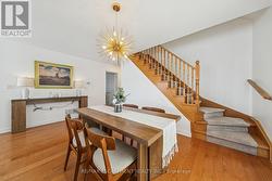 Dining area and stairs to loft - 