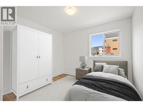Virtually staged bedroom - 578 Lakeshore Drive Unit# 203, Penticton, BC 