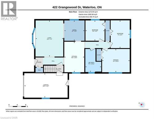 Floor plan - 422 Grangewood Drive, Waterloo, ON 