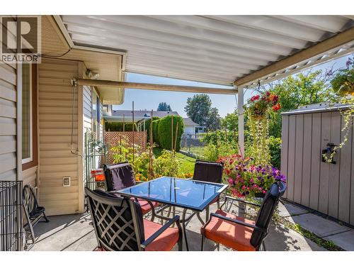 Covered patio perfect for relaxing or entertaining outdoors. - 1188 Houghton Road Unit# 122, Kelowna, BC 