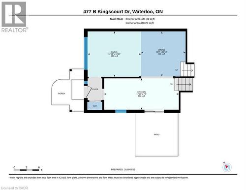 Floor plan - 477 Kingscourt Drive Unit# B, Waterloo, ON 