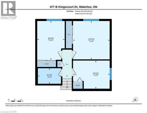 Floor plan - 477 Kingscourt Drive Unit# B, Waterloo, ON 