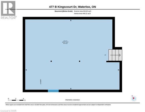 Floor plan - 477 Kingscourt Drive Unit# B, Waterloo, ON 