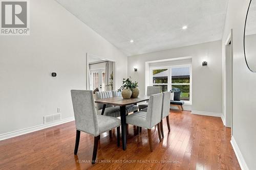 Dining Room with vaulted ceiling - 4275 Tooley Road, Clarington, ON 