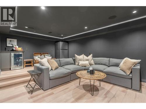 theatre room with wet bar - 1113 Mt Fosthall Drive, Vernon, BC 