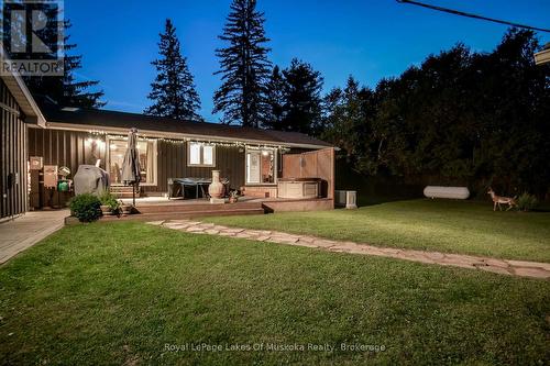 back yard at night - 2 Leslie Drive W, Bracebridge (Monck (Bracebridge)), ON 
