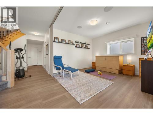 Lower level flex space/den with retractable room divider - 2442 Bella Vista Street, Kelowna, BC 