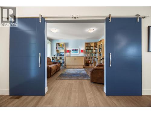 Barn door entrance to main floor den/flex space - 2442 Bella Vista Street, Kelowna, BC 