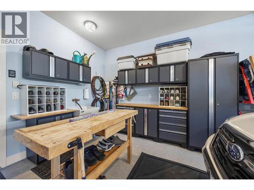 Workbench in 2 car Garage - 2442 Bella Vista Street, Kelowna, BC 