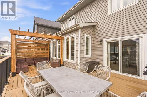 Custom pergola creates a private retreat - 210 Pingwi Place, Ottawa, ON 