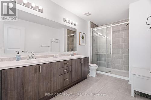 Redesigned ensuite with oversized glass shower - 210 Pingwi Place, Ottawa, ON 