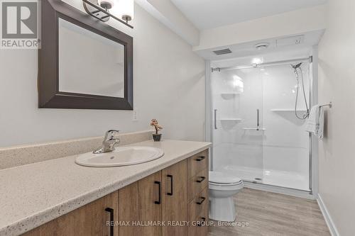 Lower level secondary Unit bathroom with shower - 5 Rayburn Street, Ottawa, ON 