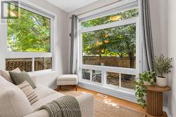 Sunroom overlooking backyard - 