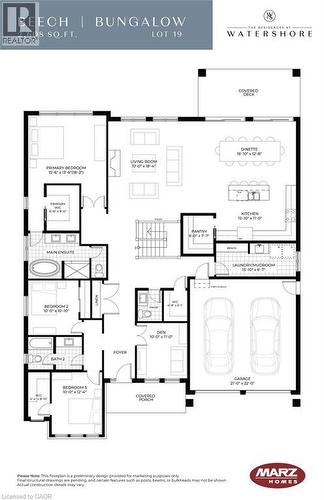 Floor plan - 100 Watershore Drive Unit# 19, Stoney Creek, ON 
