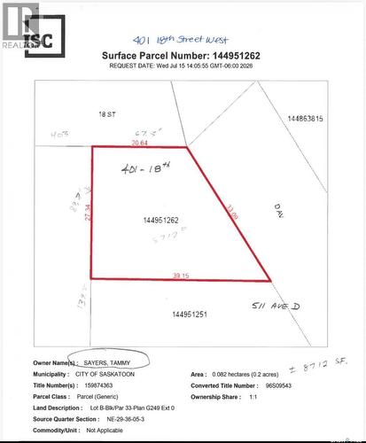 401 18Th Street W, Saskatoon, SK 