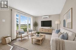 Virtually staged living room - 