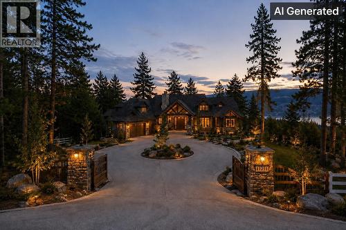 AI Rendering of a Walkout Rancher Home with entry from Cemetery Road. - 11011 Hallam Drive, Lake Country, BC 