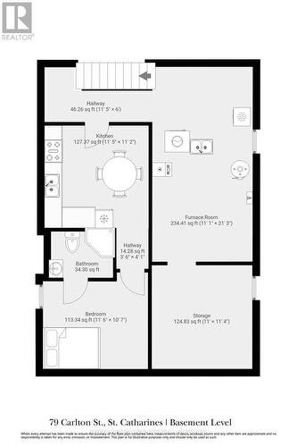 Basement - 79 Carlton Street, St. Catharines (Haig), ON 
