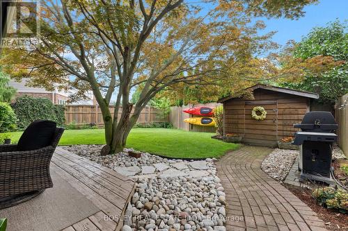 Fully-fenced backyard - 28 Arbour Glen Drive, St. Catharines (Grapeview), ON 