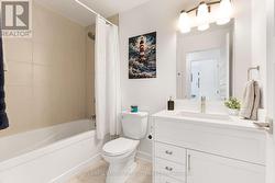Main 4-pc bathroom has quartz vanity - 