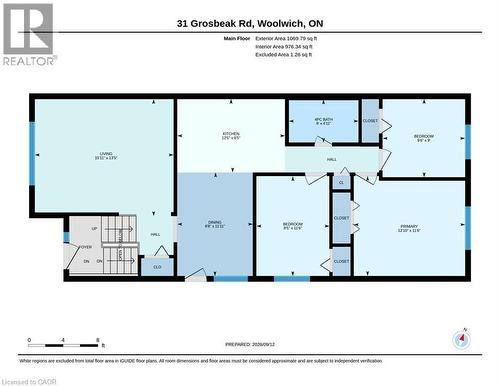 Floor Plan - Main Floor - 31 Grosbeak Road, Elmira, ON 