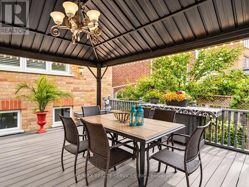 Backyard dining space - 127 Russell Jarvis Drive, Markham, ON 
