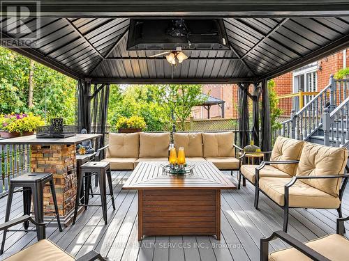 Backyard lounging area - 127 Russell Jarvis Drive, Markham, ON 