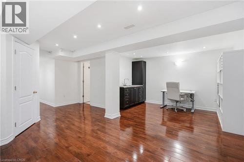 Finished Basement Recreation Room - 4828 Verdi Street, Burlington, ON 