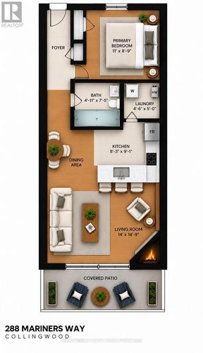*Measurements & Rendering are Approximate - 288 Mariners Way, Collingwood, ON 