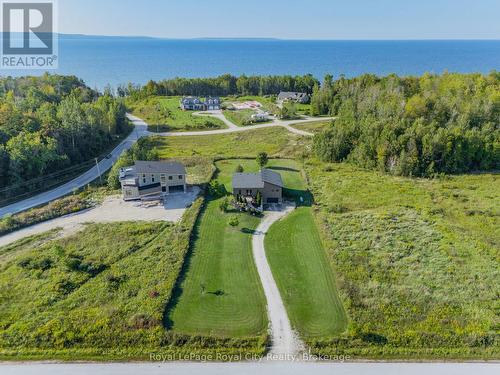 Aerial of the front of the house - 103 Ugovsek Crescent, Meaford, ON 