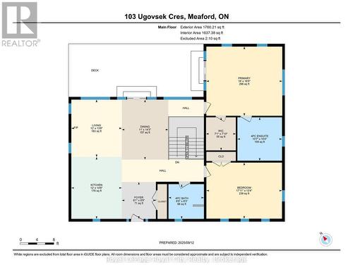 Main Floor Plan - 103 Ugovsek Crescent, Meaford, ON 