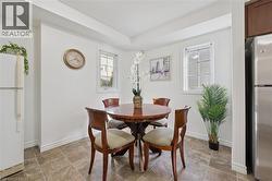 Recessed ceiling detail over dining area - 