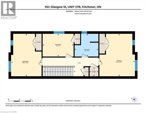 Floor plan - 931 Glasgow Street Unit# 27B, Kitchener, ON 