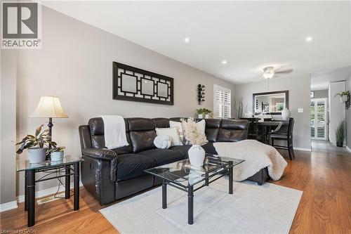 Recessed lighting and wood-finish flooring - 94 Kent Road, Brantford, ON 