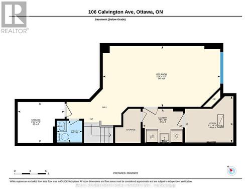 Floor Plan-Basement - 106 Calvington Avenue, Ottawa, ON 