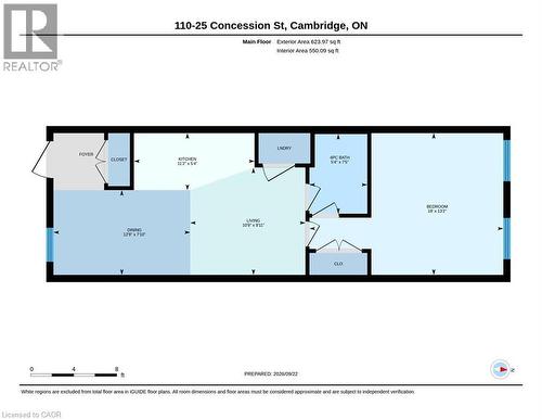 Floor plan - 25 Concession Street Unit# 110, Cambridge, ON 