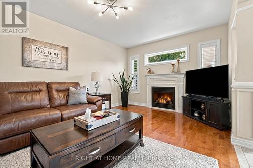 Family Room W/ Gas Fireplace - 212 Bachman Drive, Vaughan, ON 