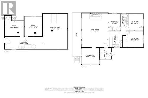 Combined Floor Plans - 28 Stewarts Point, Northern Bruce Peninsula, ON 