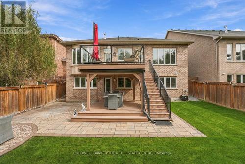Backyard patio deck view - 25 Manor Forest Road, East Gwillimbury, ON 