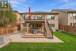 Backyard patio deck view - 
