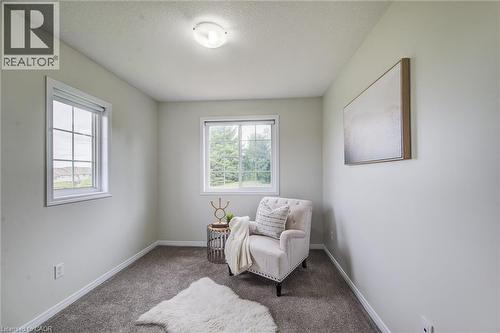 Recessed lighting, light-toned wall finishes, carpeted flooring, and two window installations - 226 Maitland Street, Kitchener, ON 