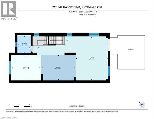 Floor plan - 226 Maitland Street, Kitchener, ON 