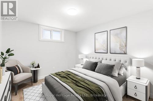 Virtually staged lower level bedroom - 93 Division Street S, Brighton, ON 
